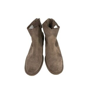 UGG Bandara Suede Ankle Boot Womens Brown Taupe Suede‎ Boho Western US 7 EU 38